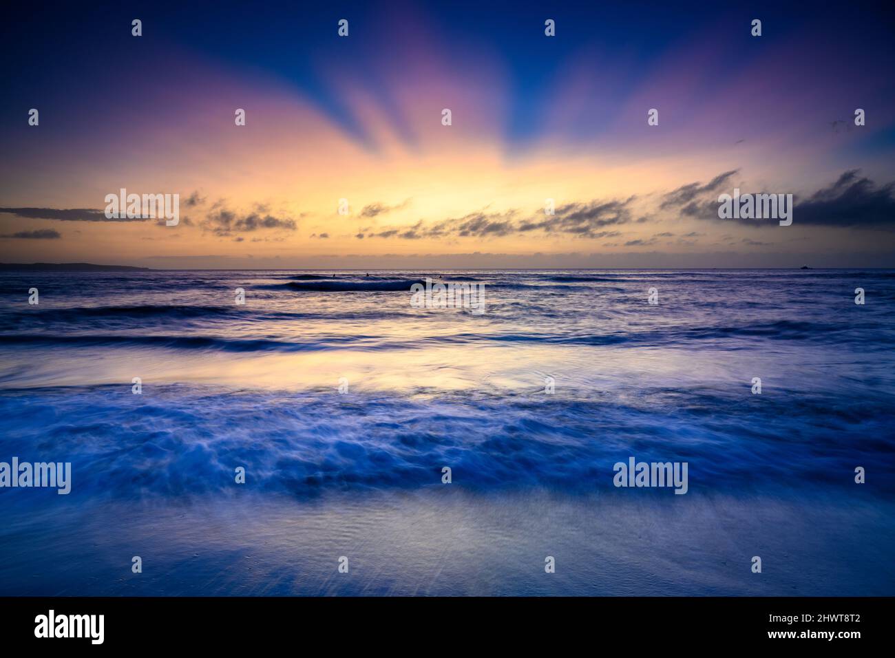 Coastal sunrise over the Pacific Ocean in Australia Stock Photo - Alamy