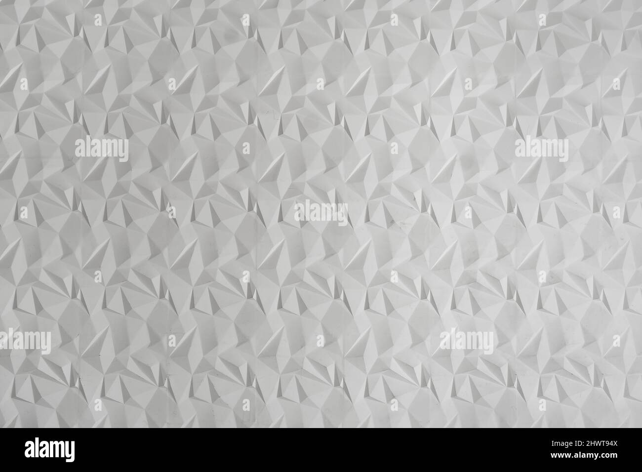 White triangular abstract modern background Grunge surface Stock Photo