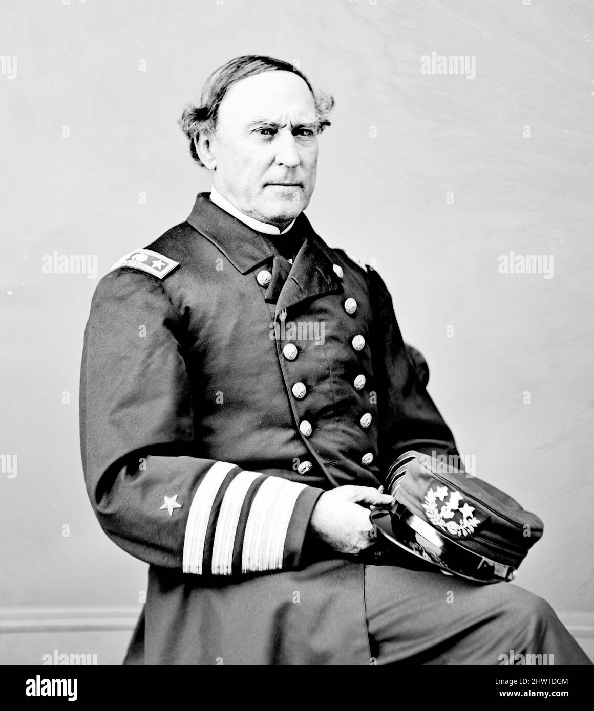 Admiral Farragut. Portrait of United States Navy Admiral, David Glasgow