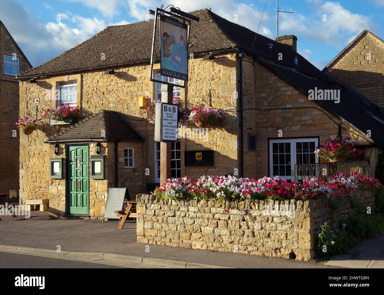 The Mousetrap Inn, Bourtononthe Water, Cotswolds Stock Photo Alamy