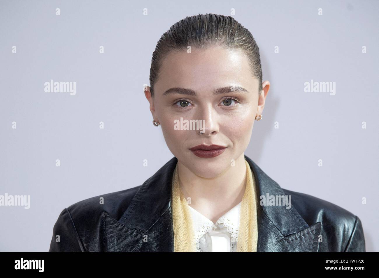 Street style, Chloe Grace Moretz arriving at Louis Vuitton Fall-Winter 2022- 2023 show, held at Musee d Orsay, Paris, France, on March 7th, 2022. Photo  by Marie-Paola Bertrand-Hillion/ABACAPRESS.COM Stock Photo - Alamy