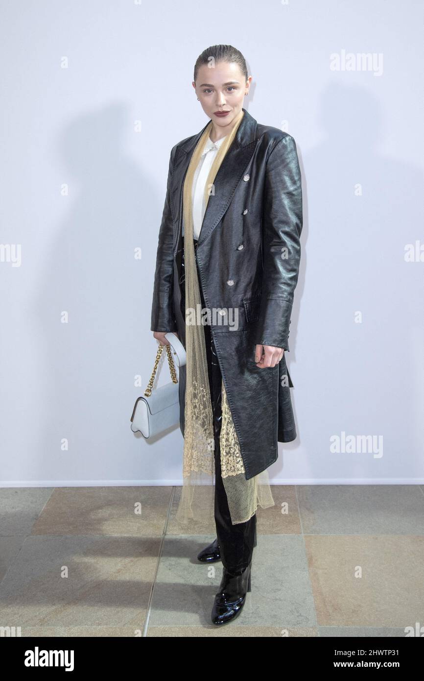 Chloe Grace Moretz attending the Louis Vuitton Womenswear Fall/Winter 2022/ 2023 show as part of Paris Fashion Week in Paris, France on March 07, 2022.  Photo by Aurore Marechal/ABACAPRESS.COM Stock Photo - Alamy