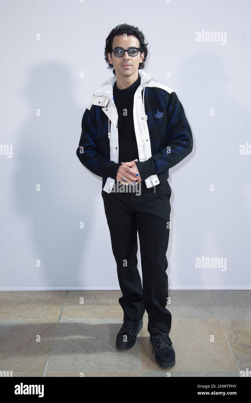 Joe Jonas Louis Vuitton Fashion Show, Paris January 18, 2018