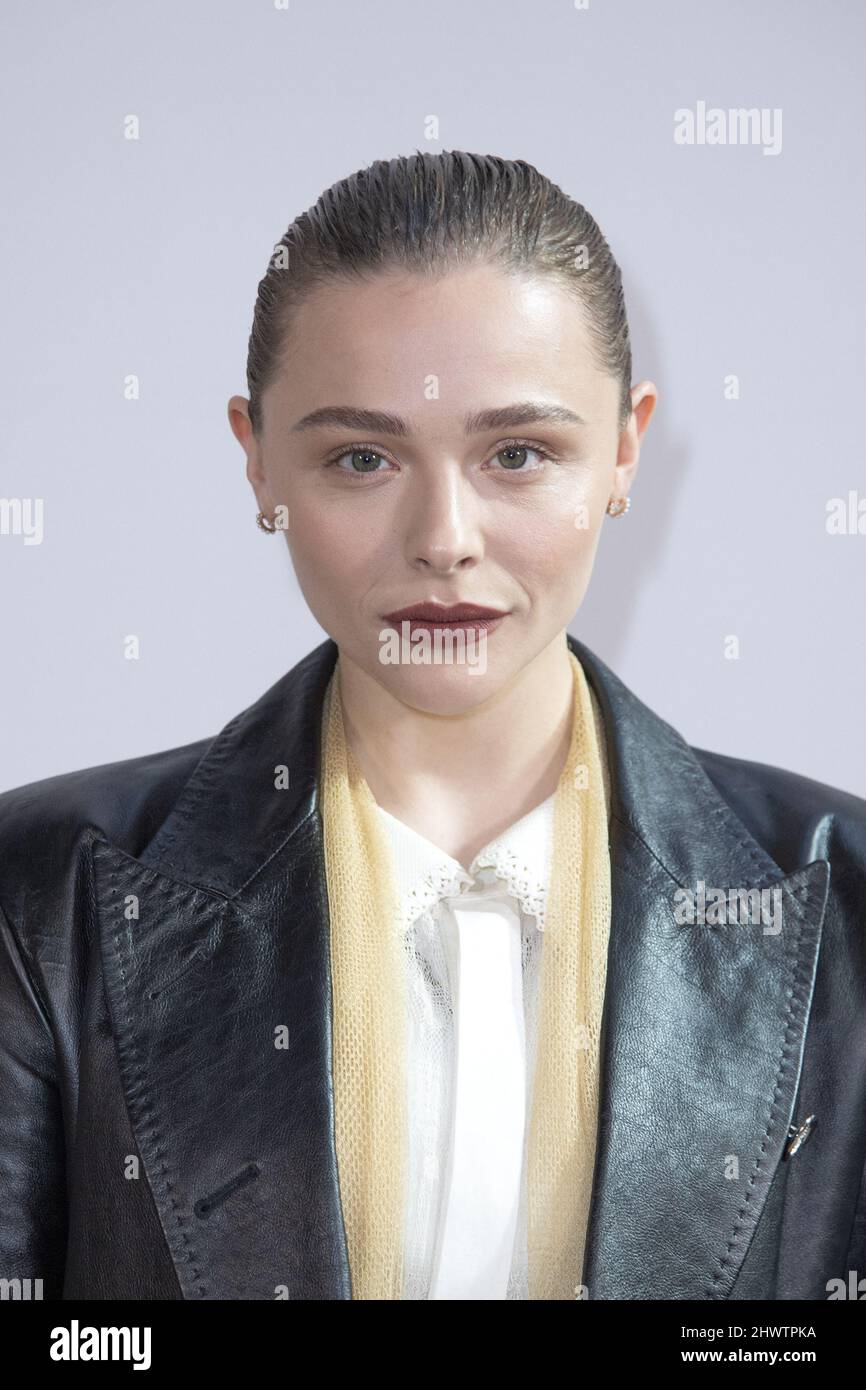 Street style, Chloe Grace Moretz arriving at Louis Vuitton Fall-Winter 2022-2023  show, held at Musee d Orsay, Paris, France, on March 7th, 2022. Photo by  Marie-Paola Bertrand-Hillion/ABACAPRESS.COM Stock Photo - Alamy