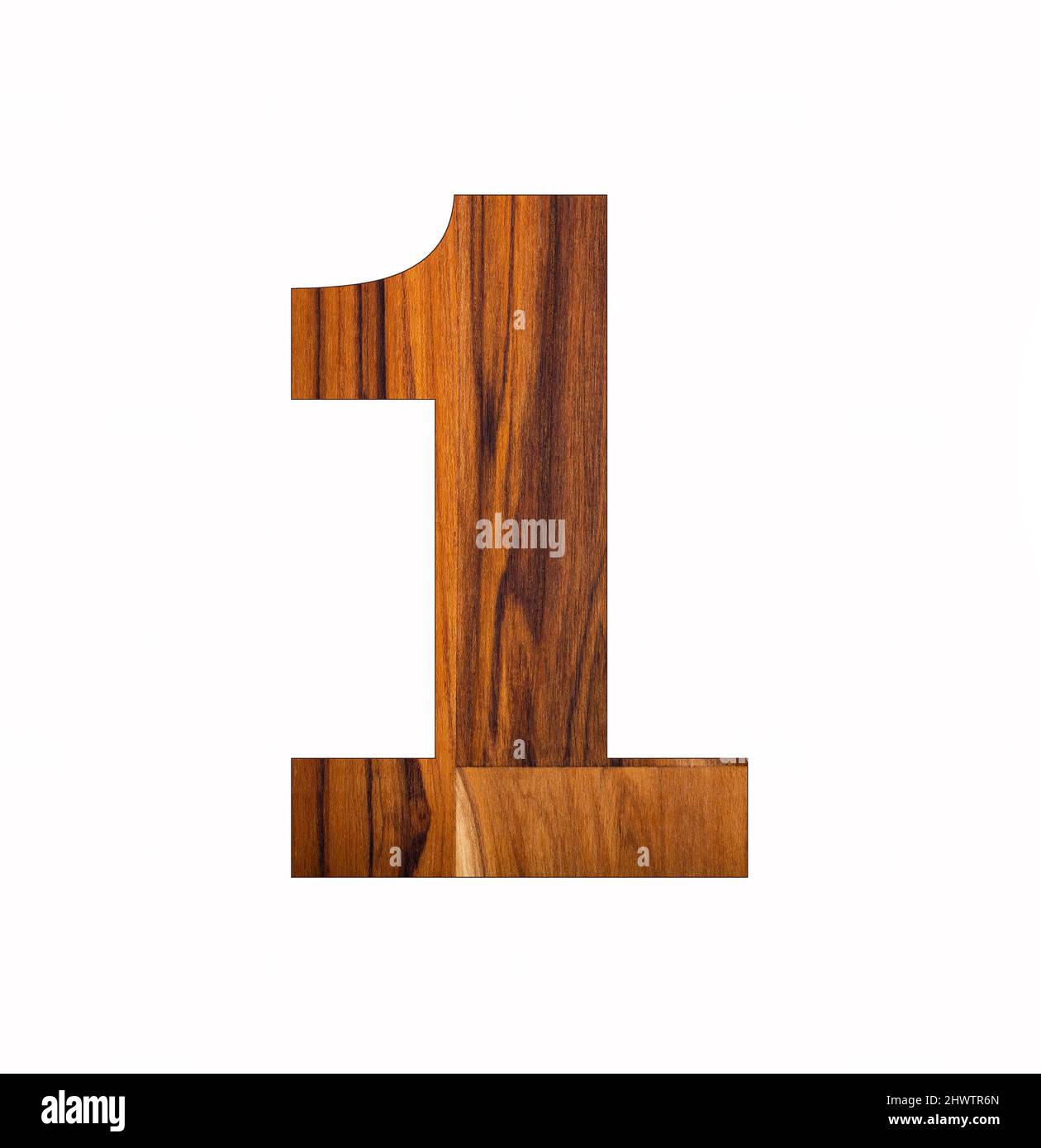 Number 1 (one) Vintage Wood Background - Isolated White Stock Photo - Alamy