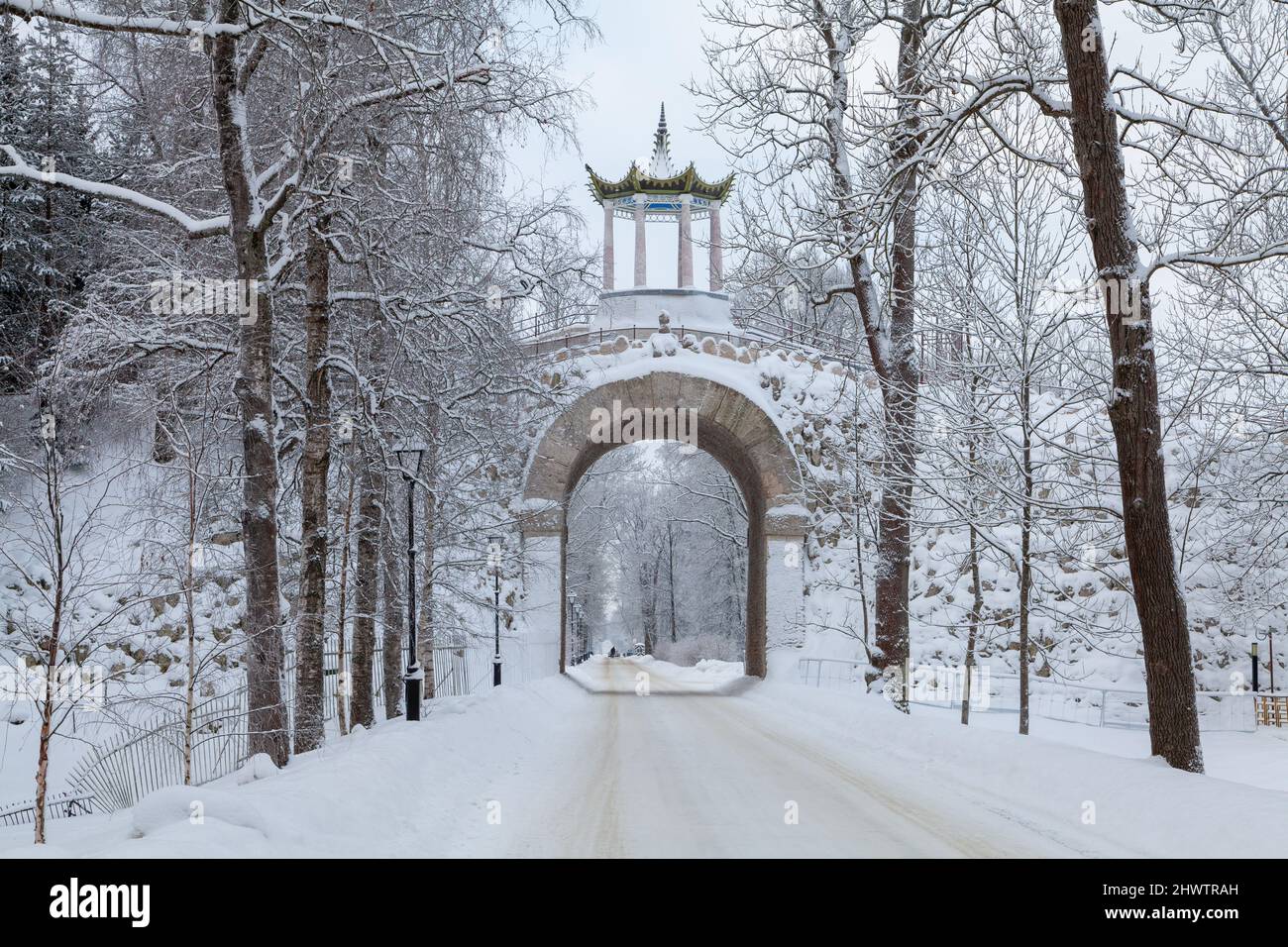 Big caprice, Alexandrovsky Park, Tsarskoe Selo, Pushkin, Russia. Stock Photo