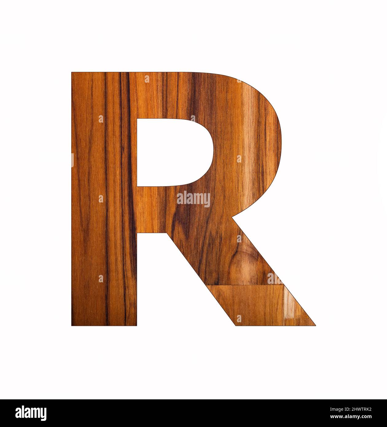 Wooden alphabet capital letter R - Black background Stock Photo - Alamy