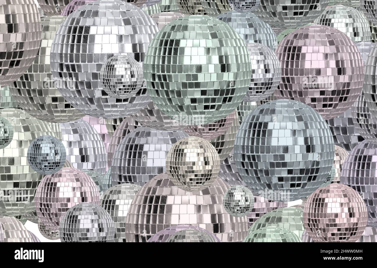 Disco ball texture. Fantasy fractal design. Digital art Stock Photo