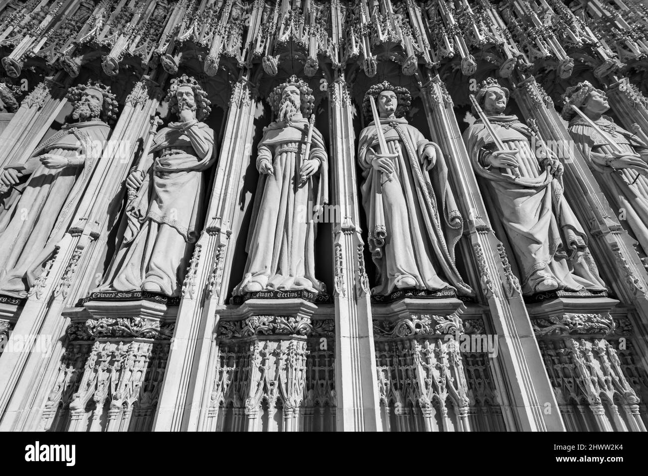 York.Yorkshire.United Kingdom.February 14th 2022.The choir screen in