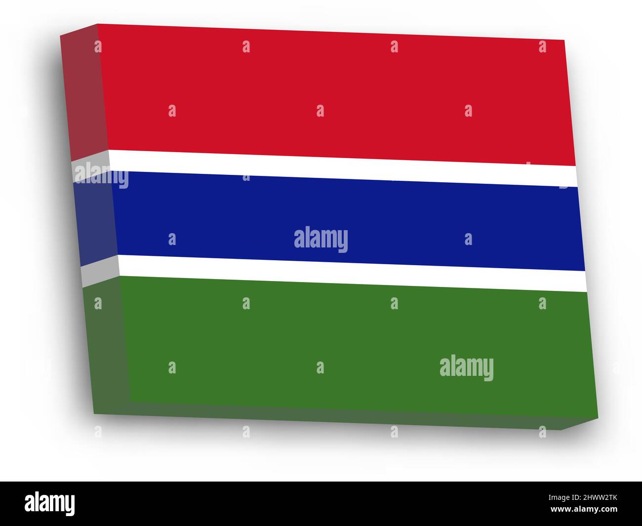 3D vector flag of Gambia Stock Vector Image & Art - Alamy