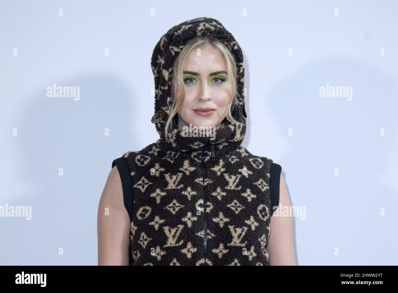 Valentina Ferragni attending the Louis Vuitton Womenswear Fall/Winter 2022/2023  show as part of Paris Fashion Week in Paris, France on March 07, 2022.  Photo by Aurore Marechal/ABACAPRESS.COM Stock Photo - Alamy