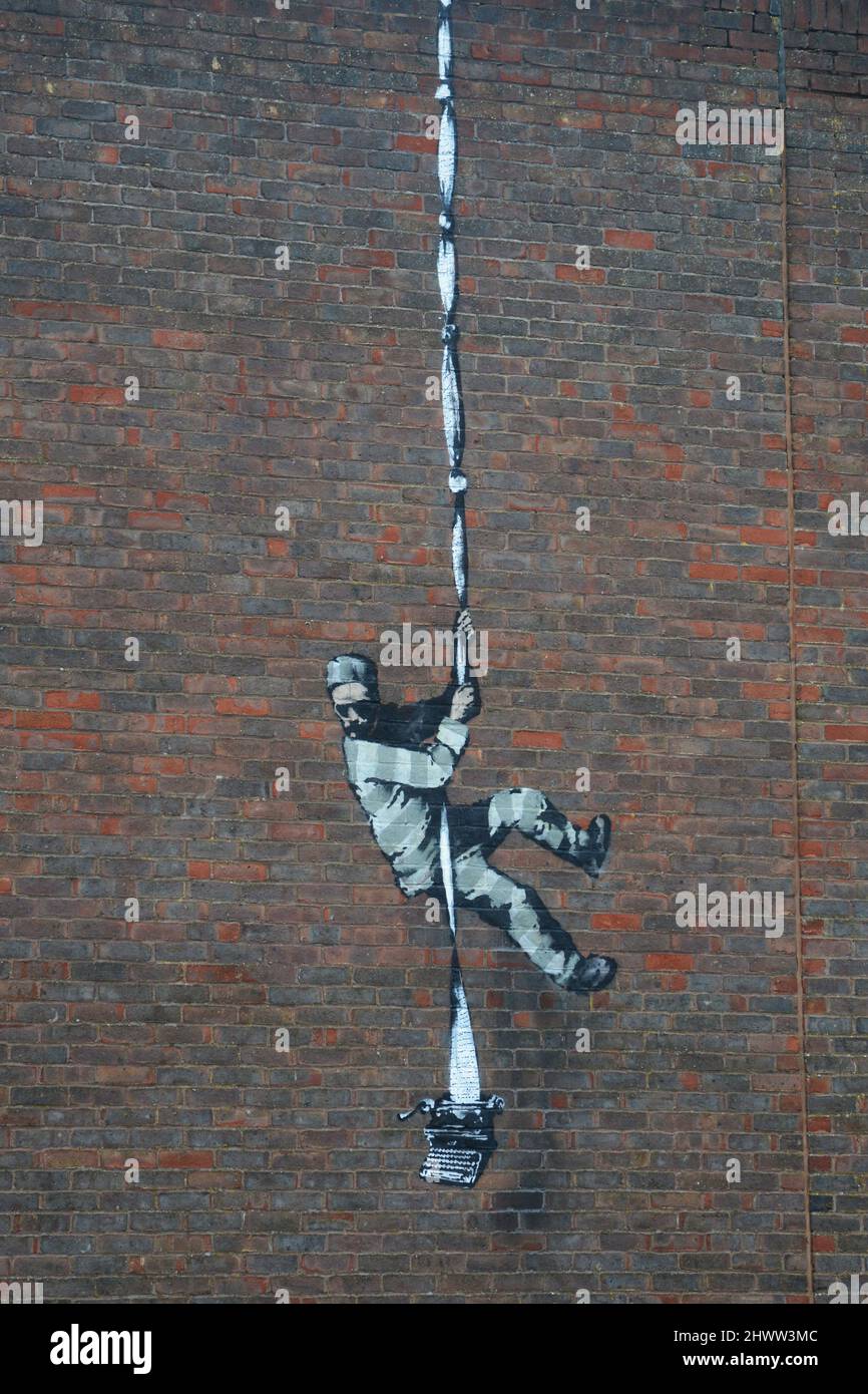 Banksy on reading prison hi-res stock photography and images - Alamy