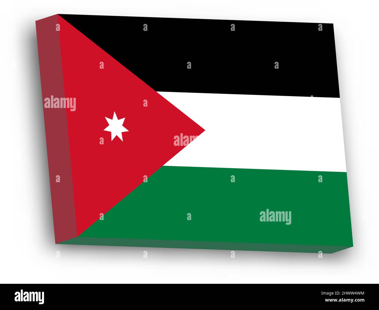 3D vector flag of Jordan Stock Vector Image & Art Alamy