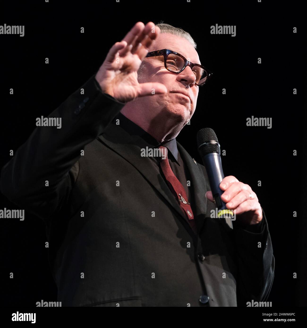 London, UK. 07th Mar, 2022. UK. Monday, Mar. 7, 2022. Mark Kermode on stage at Mark Kermode in 3D at the BFI Southbank. Picture by Credit: Julie Edwards/Alamy Live News Stock Photo