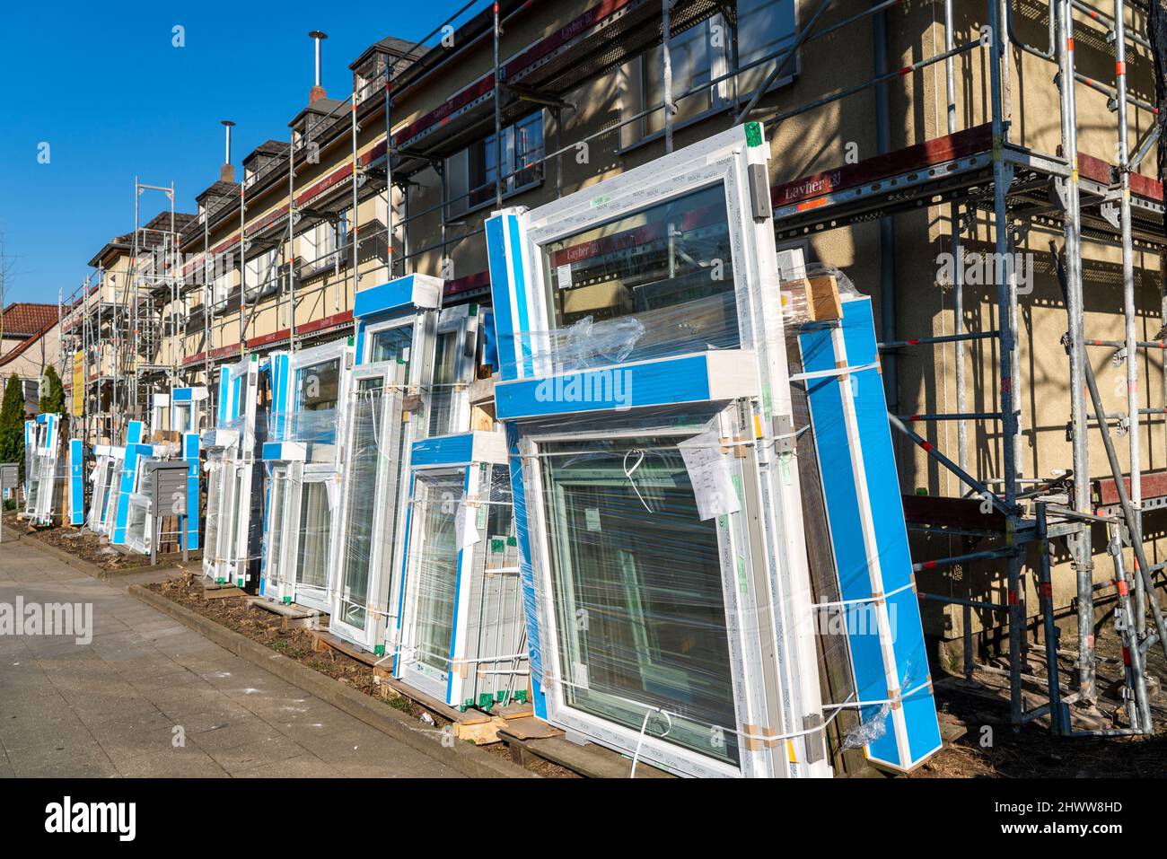 View of Energetic refurbishment of residential buildings, older apartment ...