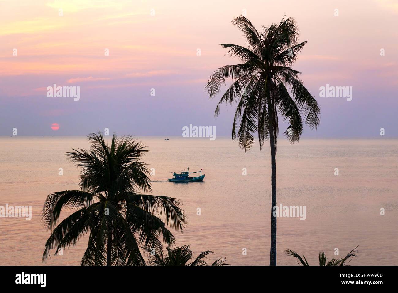 Sunset in Phu Quoc, Vietnam Stock Photo Alamy