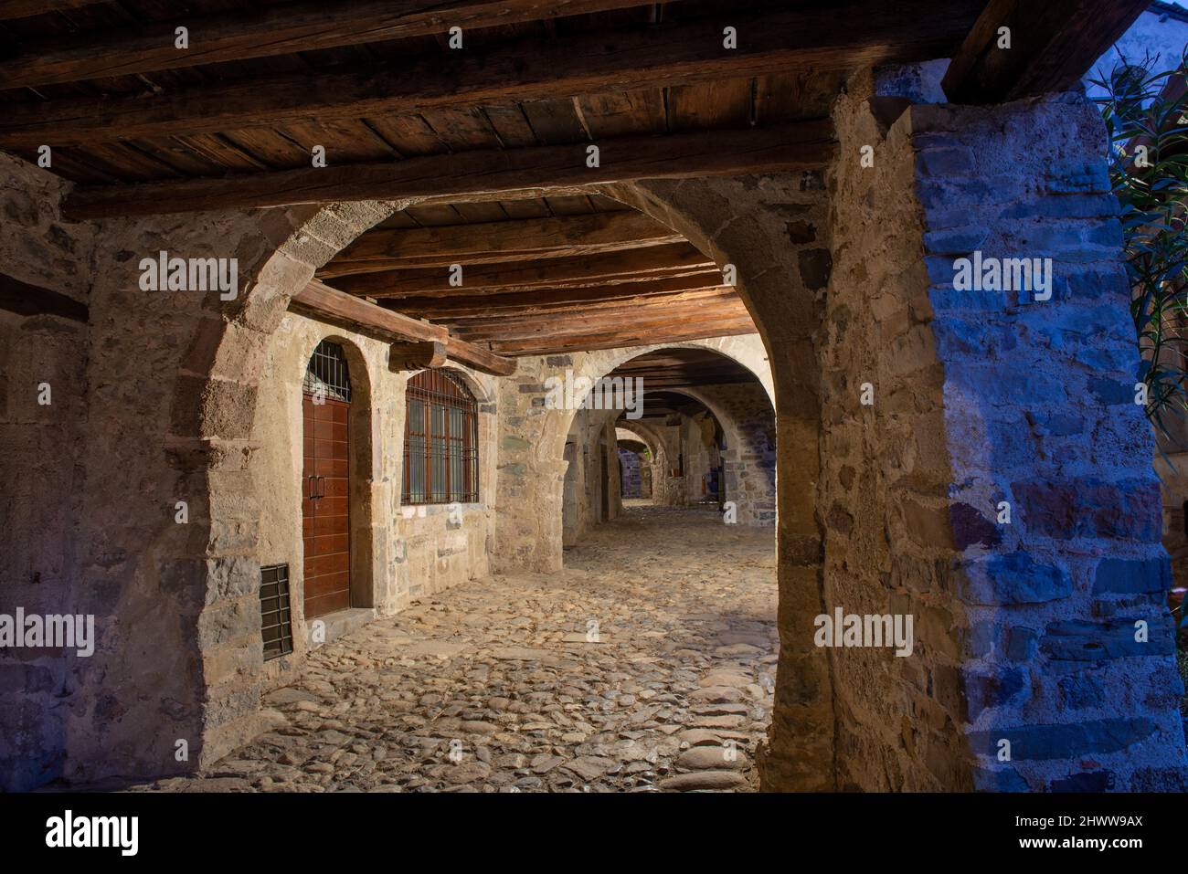 Camerata cornello del Tasso Medieval village in Lombardy Stock Photo