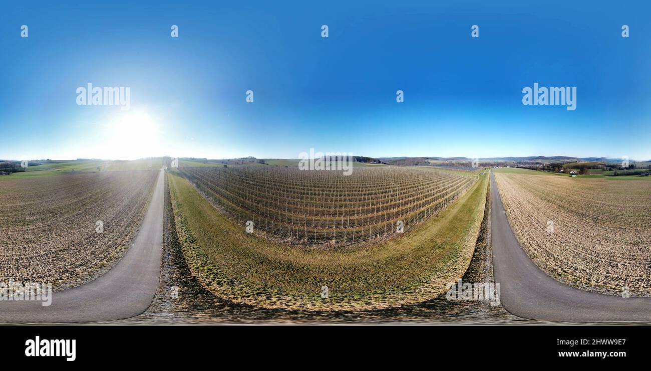 Aerial view apple orchard in hi-res stock photography and images - Alamy