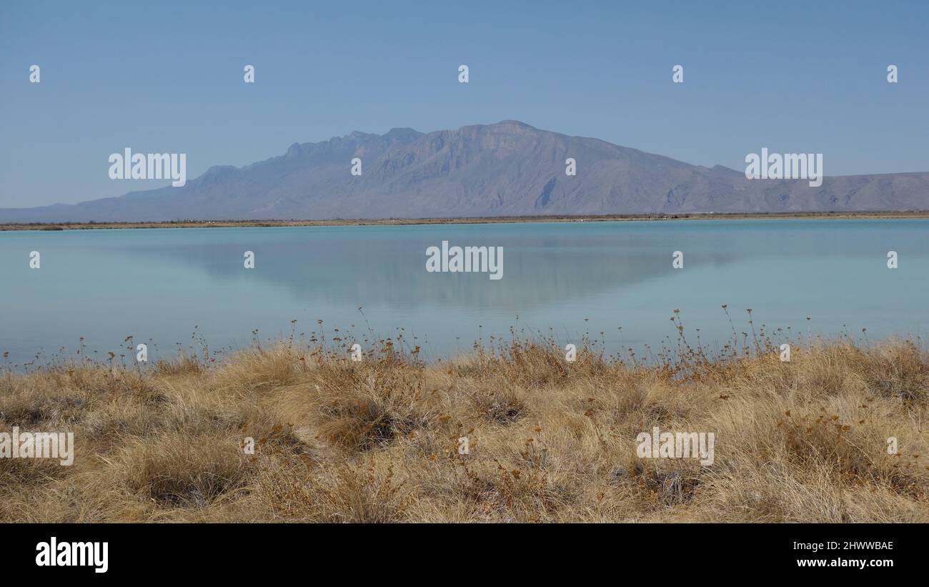 Water Reflection, the mountain on the water Stock Photo