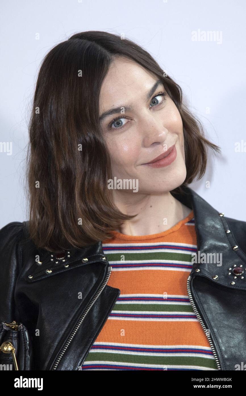 Alexa Chung attending the Louis Vuitton Ready to Wear Spring / Summer 2012  show during Paris Fashion Week held at the Cour Carree du Louvre on October  5, 2011 in Paris, France.