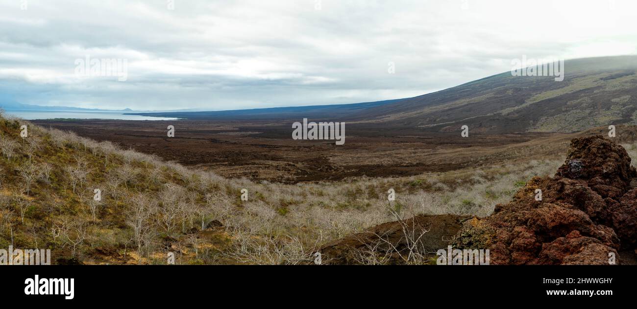 Panoramic photograph of Isla Isabella, Ecuador Stock Photo Alamy