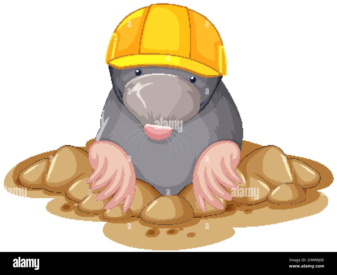 A little mole on white background illustration Stock Vector Image & Art ...