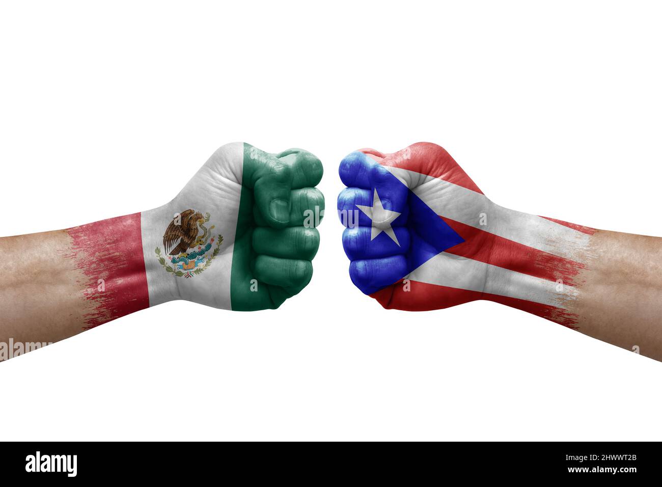 Puerto rico mexico flag Cut Out Stock Images & Pictures - Alamy