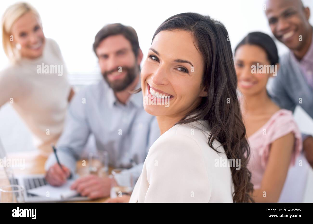 They are the best business team. Portrait of a diverse group of work ...