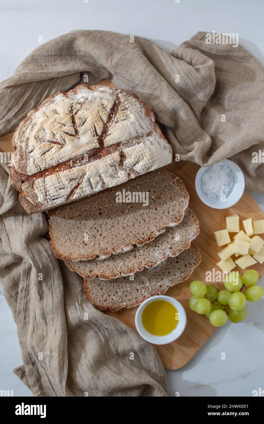 whole grain sourdough bread Stock Photo Alamy