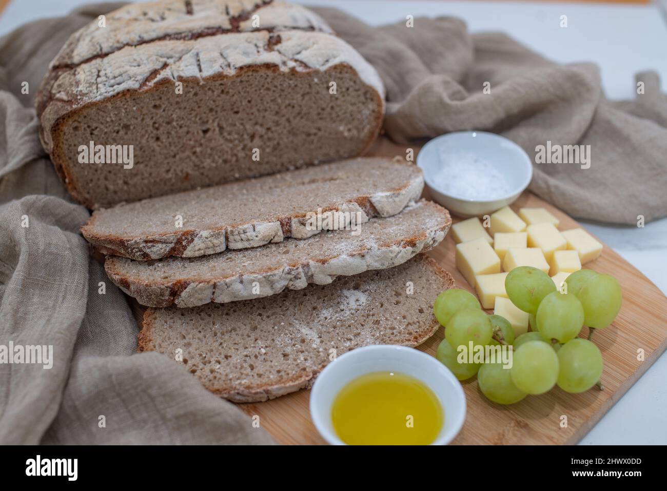 whole grain sourdough bread Stock Photo Alamy