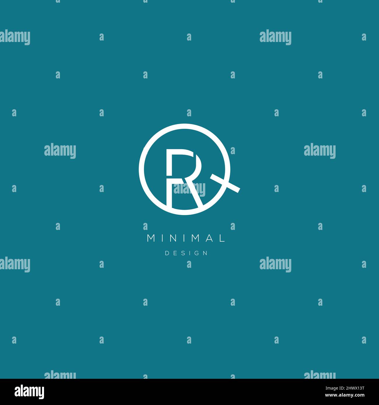 Alphabet letters Initials Monogram logo QR or QR Stock Vector