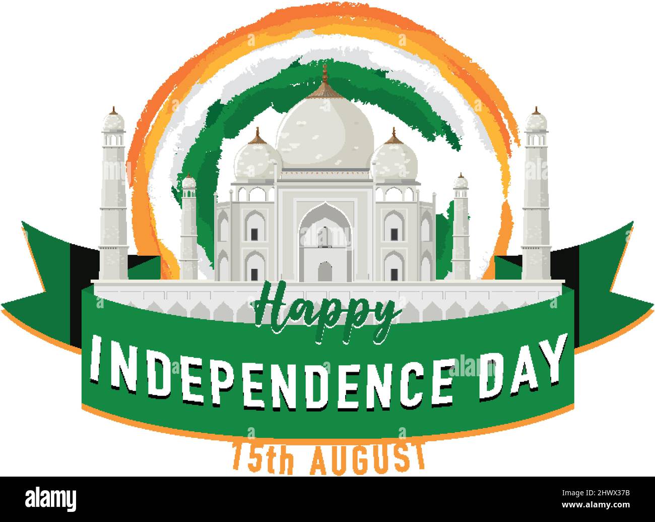 Happy India independence day illustration Stock Vector Image & Art - Alamy