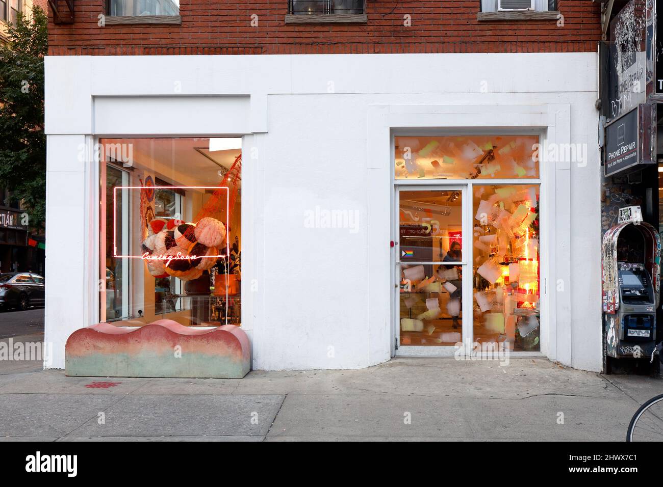 Coming Soon, 53 Canal St, New York. storefront of a indy designer home  goods store in Manhattan's gentrifying Dimes Square Chinatown/Lower East  Side Stock Photo - Alamy