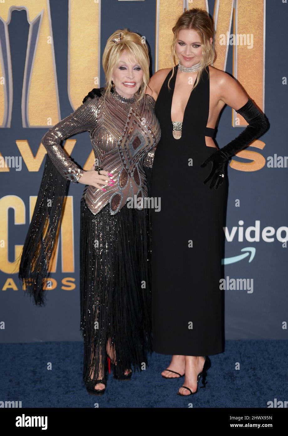 Dolly Parton and Kelsea Ballerini arrive at the 57th Academy of Country
