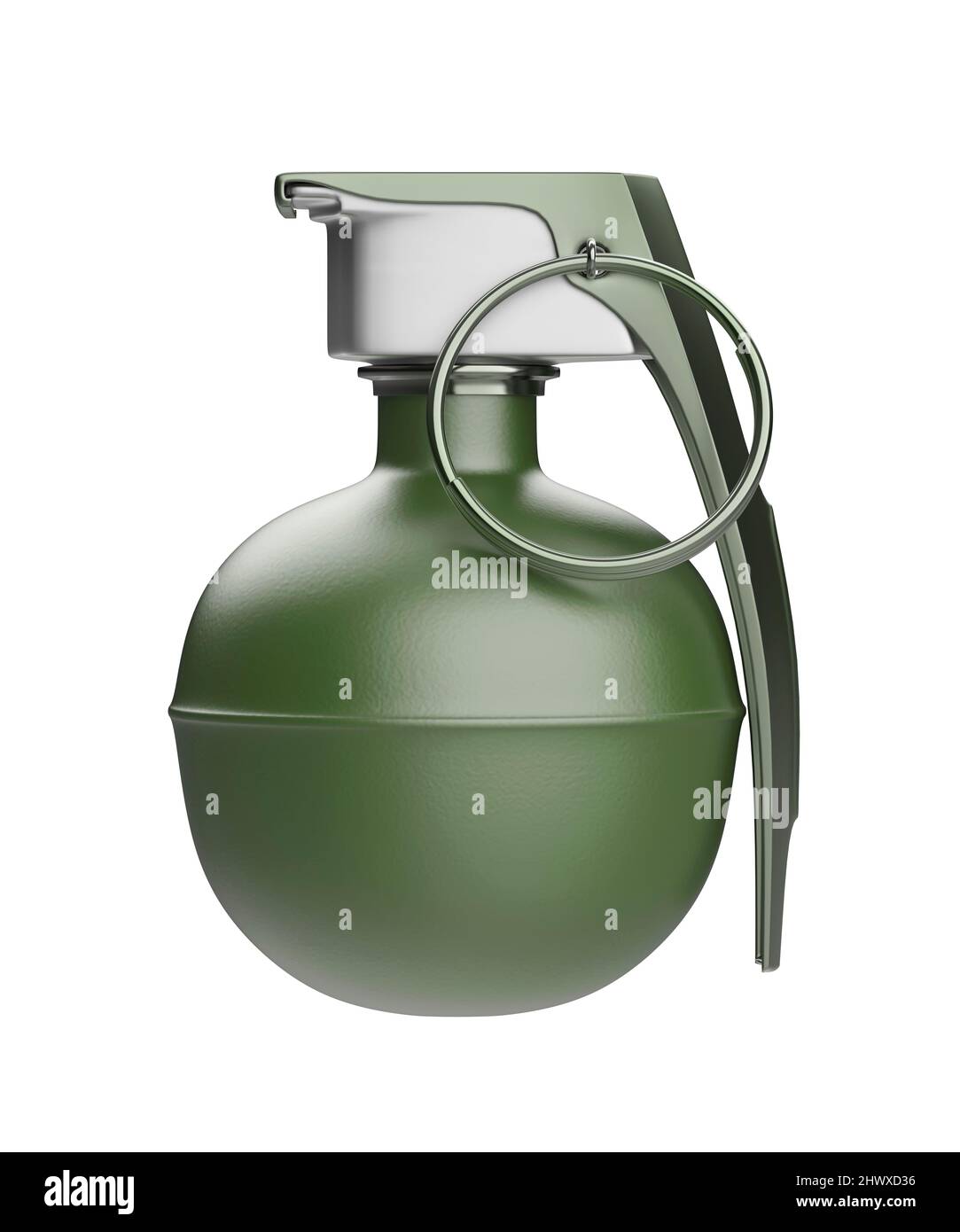 Hand grenade isolated on white background Stock Photo - Alamy