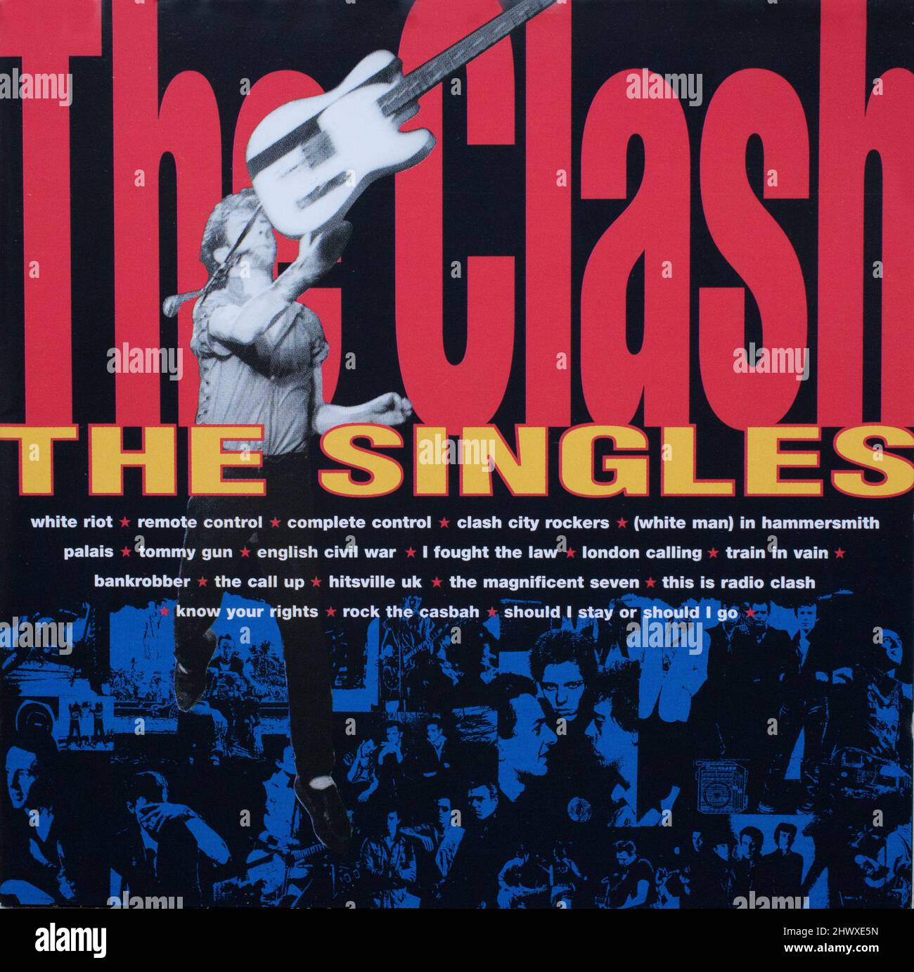 The CD album cover to The Singles by The Clash Stock Photo - Alamy