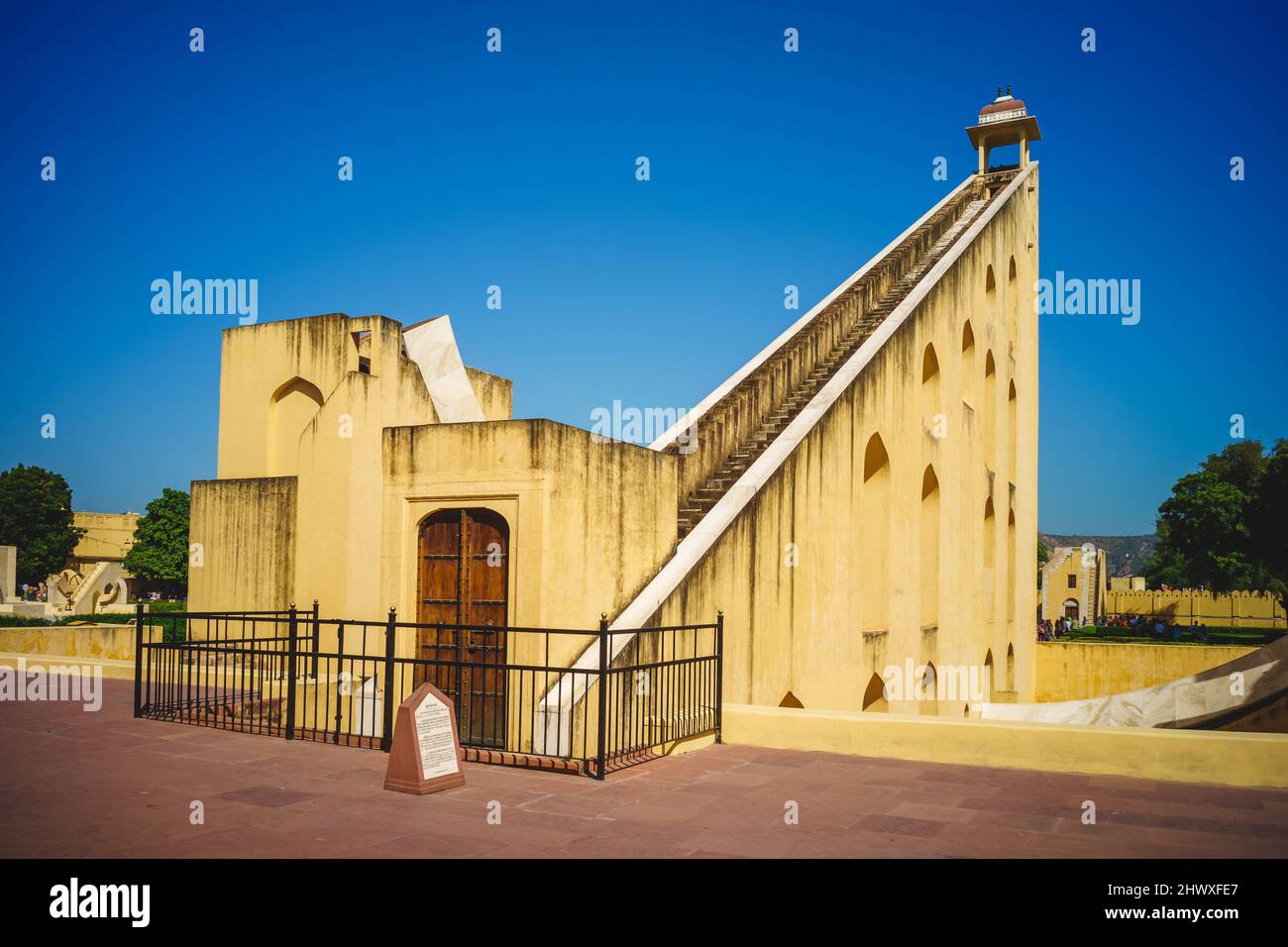 the sundial of Jantar Mantar at Jaipur in rajasthan, india Stock Photo