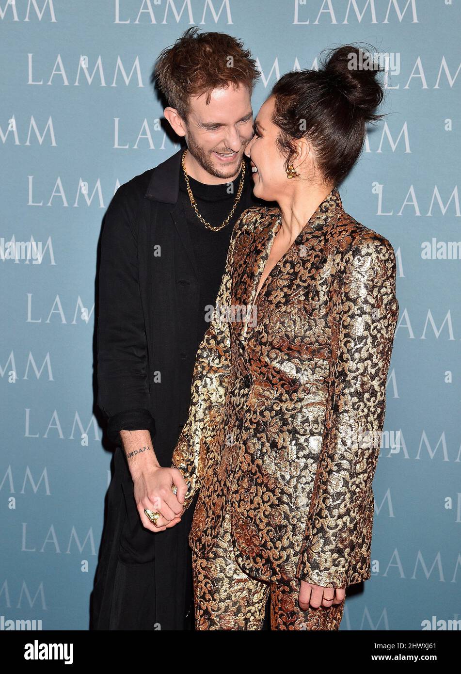 Swedish actress Noomi Rapace with her boyfriend Victor Thell at the premiere of Lamb in