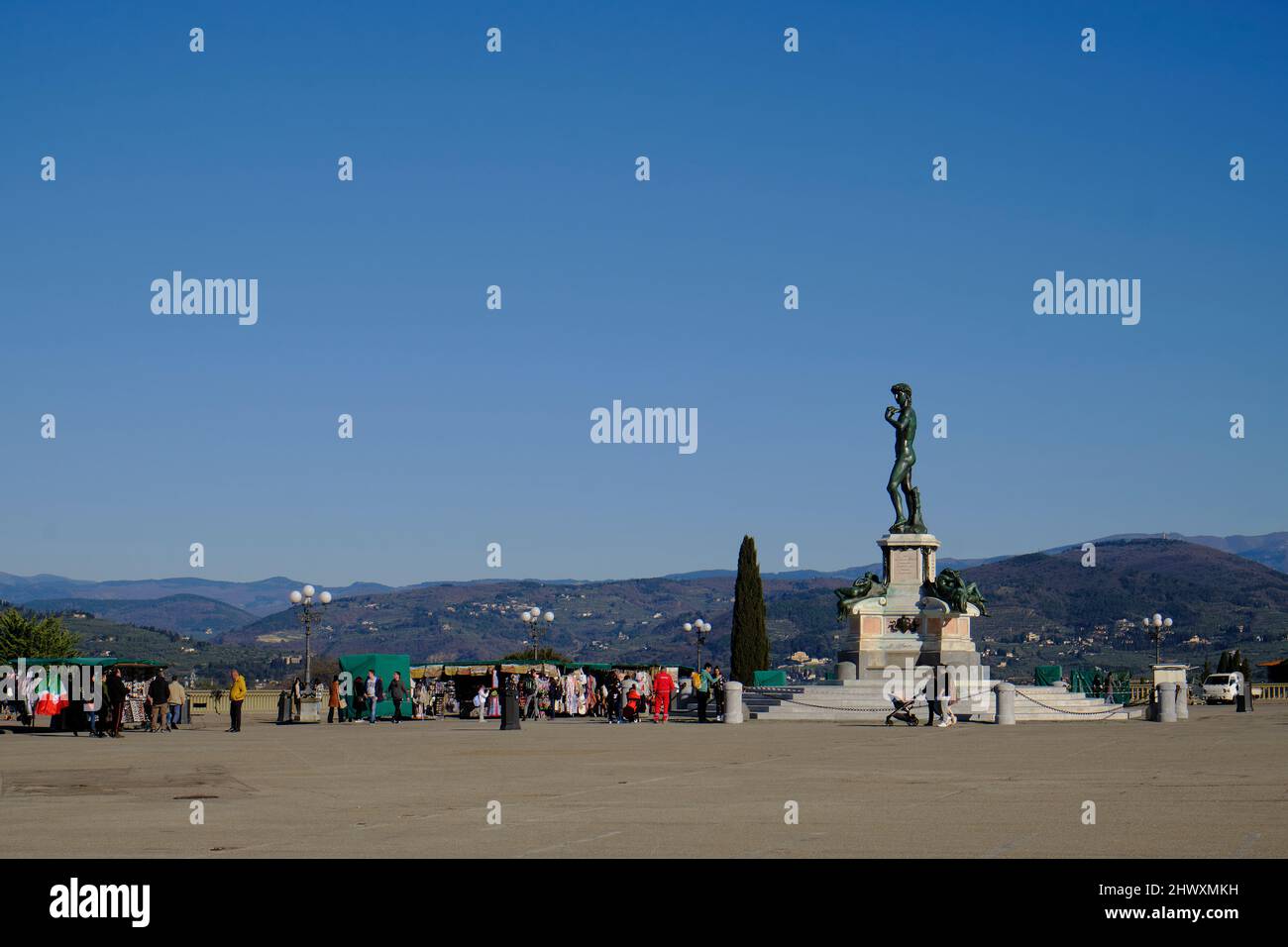 Piazzale Michelangelo in Florence Italy Stock Photo