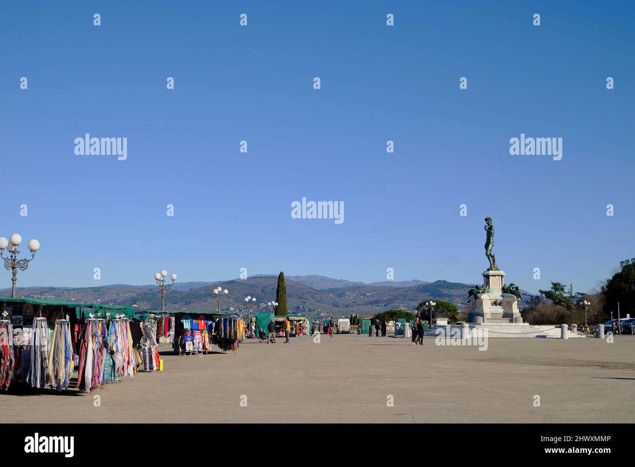 Piazzale Michelangelo in Florence Italy Stock Photo
