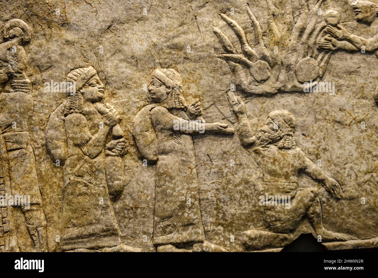 Assyrian Relief Of Babylonian Prisoners North Palace In Nineveh