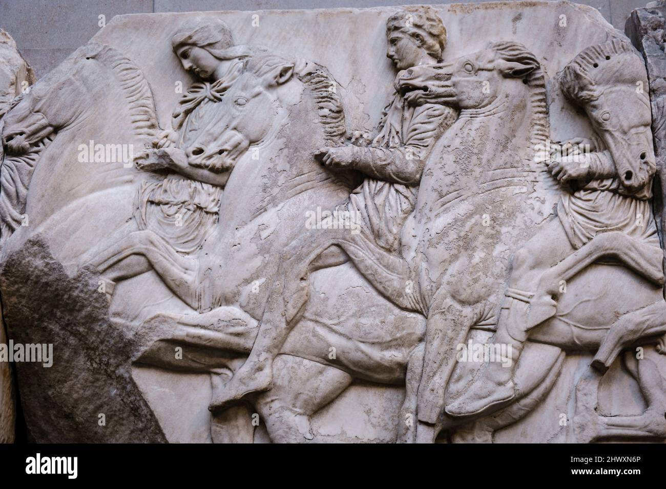 parthenon frieze, British museum, London, England, Great Britain Stock ...
