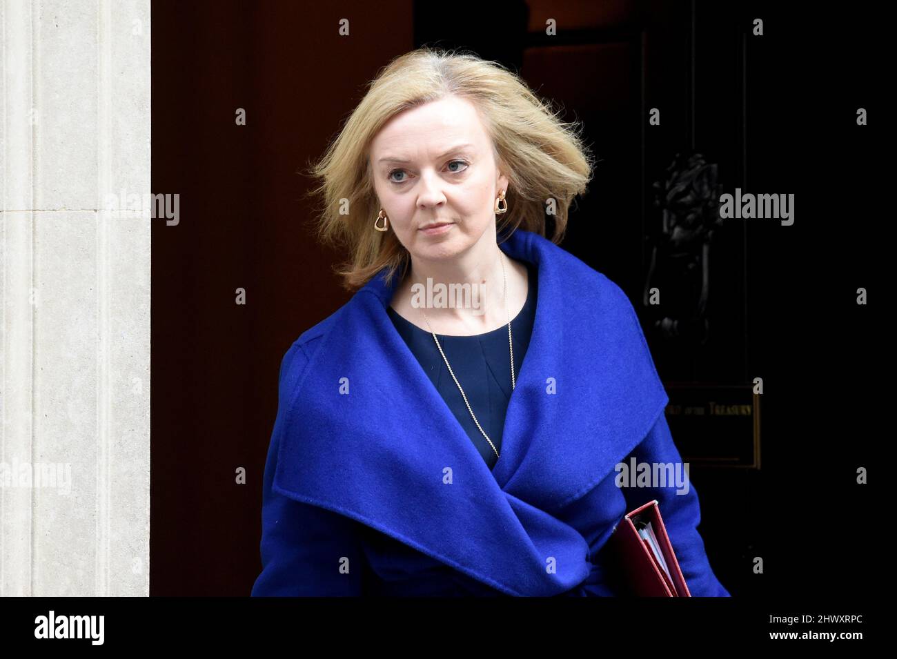 London, UK. 8th Mar, 2022. Liz Truss Foreign Secretary arrives in Downing Street for a Cabinet meeting Credit: MARTIN DALTON/Alamy Live News Stock Photo