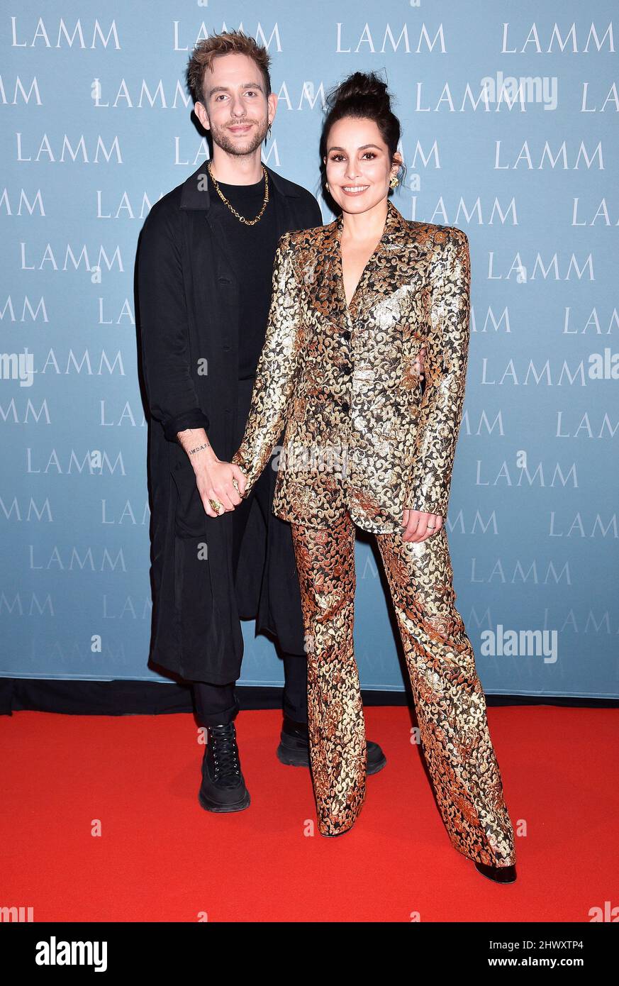 Swedish actress Noomi Rapace with her boyfriend Victor Thell at the  premiere of Lamb in Stockholm, Sweden, March 07, 2022.Photo: Karin Tornblom  / TT / code 2377 Stock Photo - Alamy