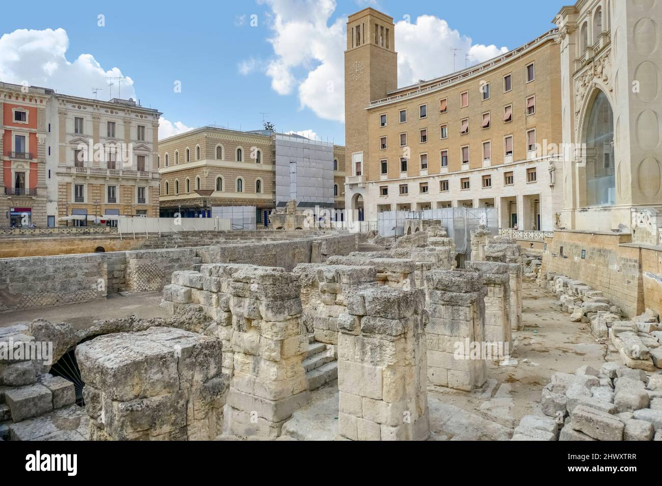 Apulia Rome Roman amphitheatre in Lecce, a city in Apulia, Italy Stock Photo - Alamy