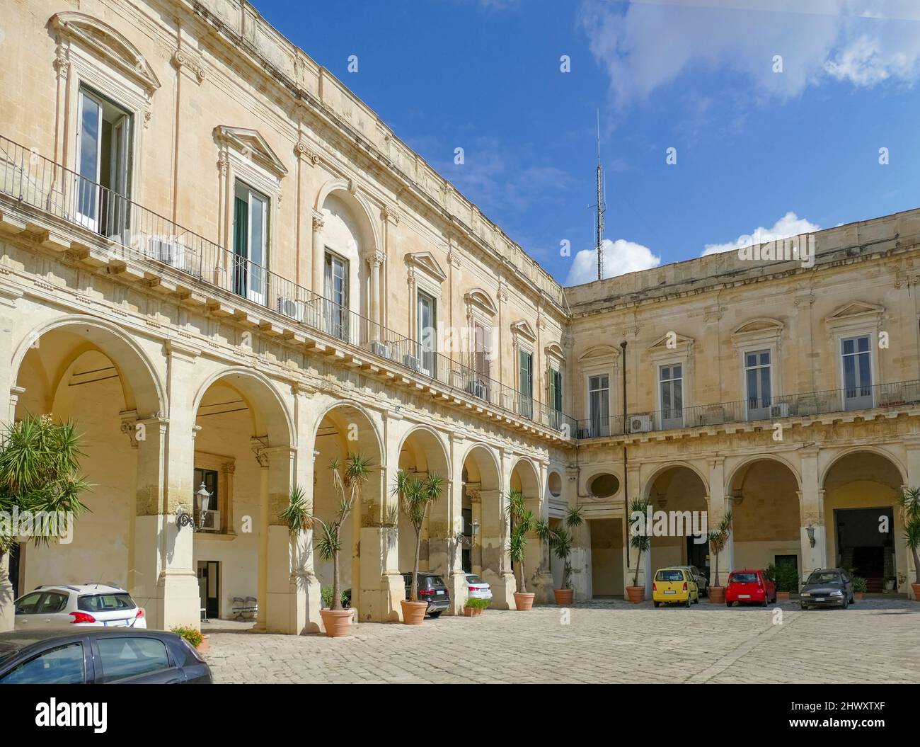 Palazzo della Provincia in Lecce, a city in Apulia, Italy Stock Photo