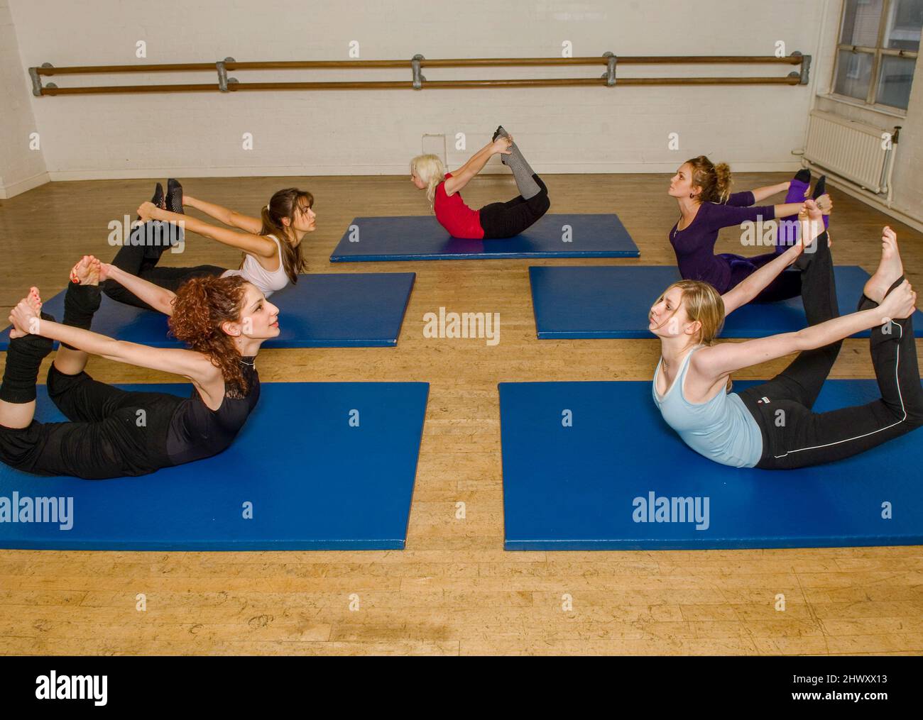 An exercise class at the Body Control Centre in London practice a ...