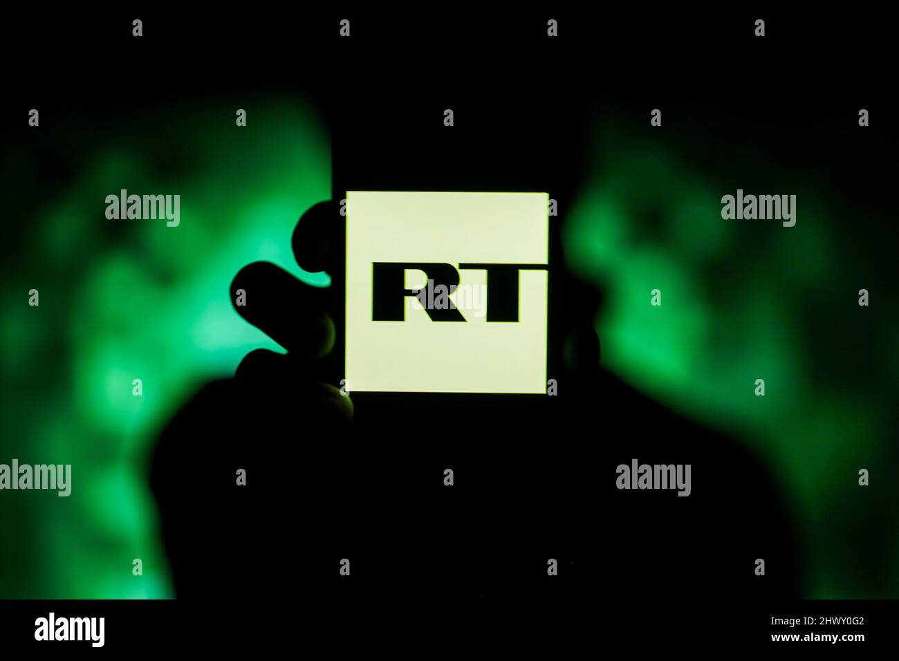 Gaziantep, Turkey. 6th Mar, 2022. Gaziantep, Turkey. 07 March 2022. The logo of RT from the screen of a smartphone. RT, also known as Russia Today, is a Russian state-controlled international television news channel. Recent EU sanctions on Russia in response to Russia's military attack on Ukraine have targeted RT suspending the broadcasting activities of the TV network across the continent and disrupting UK access to the TV network. YouTube has also blocked RT from screaming across Europe and the UK from its social media platform (Credit Image: © Muhammed Ibrahim Ali/IMAGESLIVE via ZUMA Pre Stock Photo