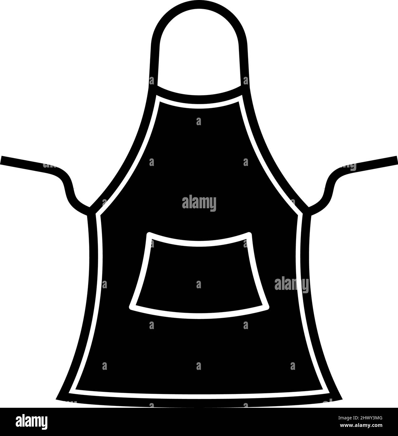 Apron icon design template vector isolated illustration Stock Vector