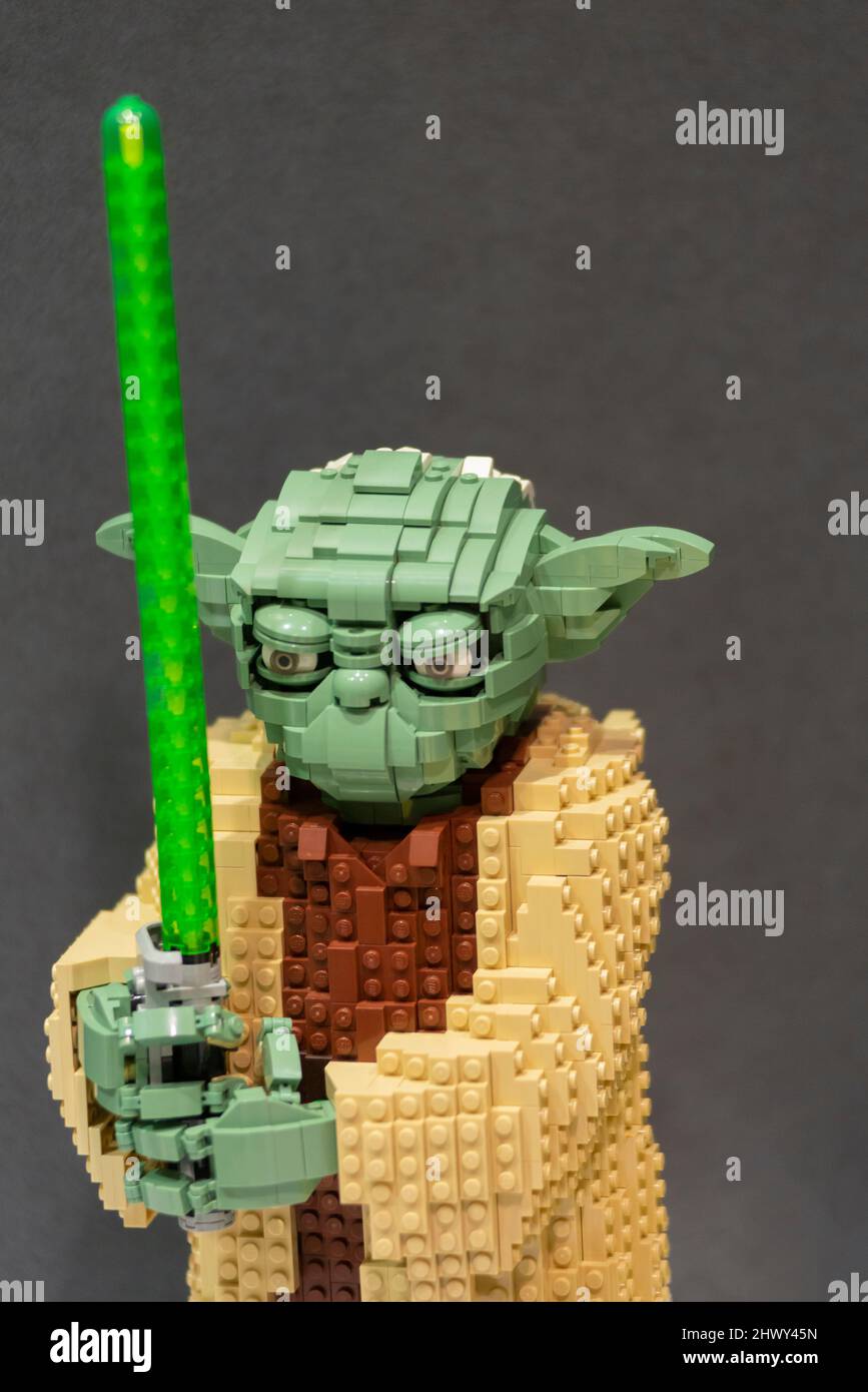 LEGO Star Wars Yoda Master Jedi Stock Photo